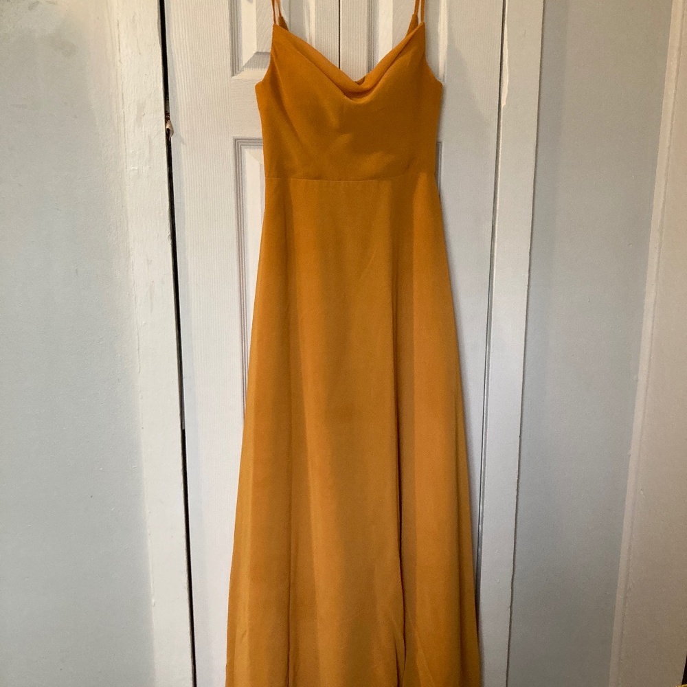 Azazie Danaerys Bridesmaid Dress in Butterscotch